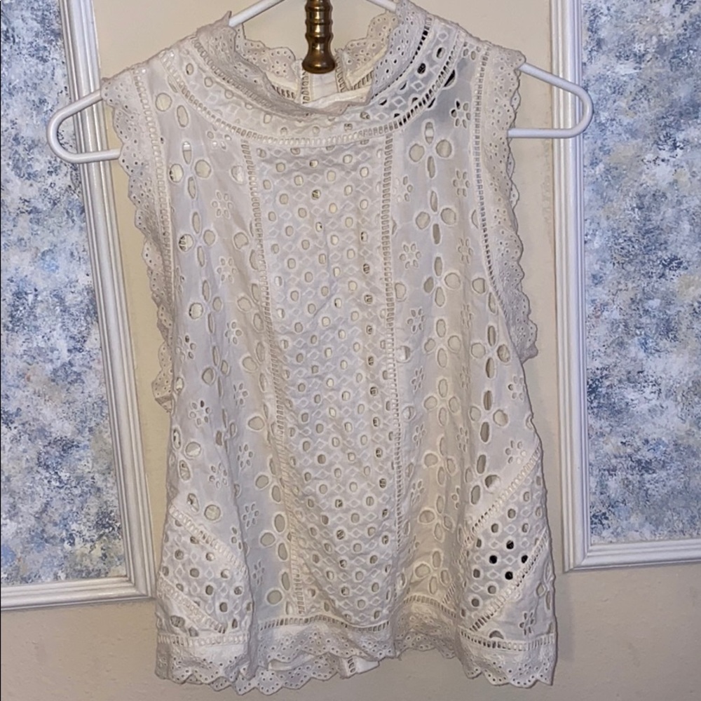 James Coviello Crochet Top